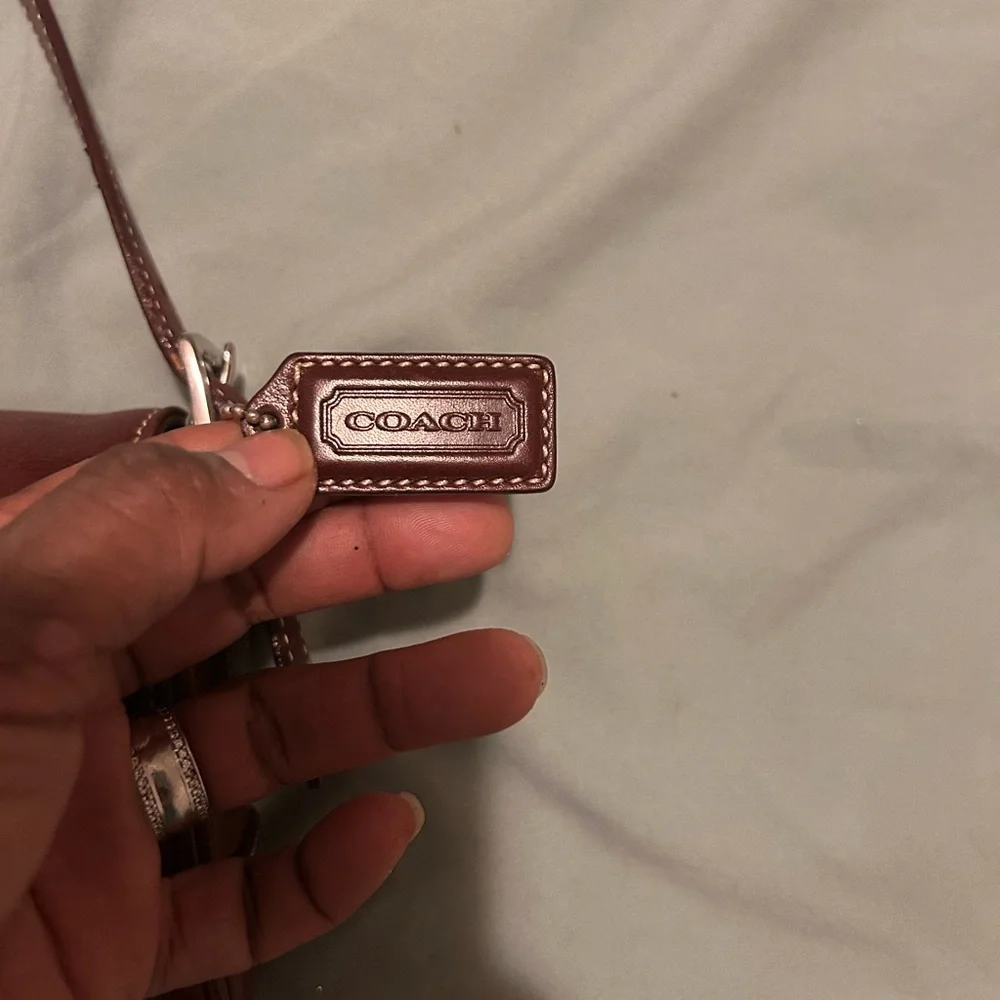 Coach Brown Leather Bag with Tag - Picture 4 of 6